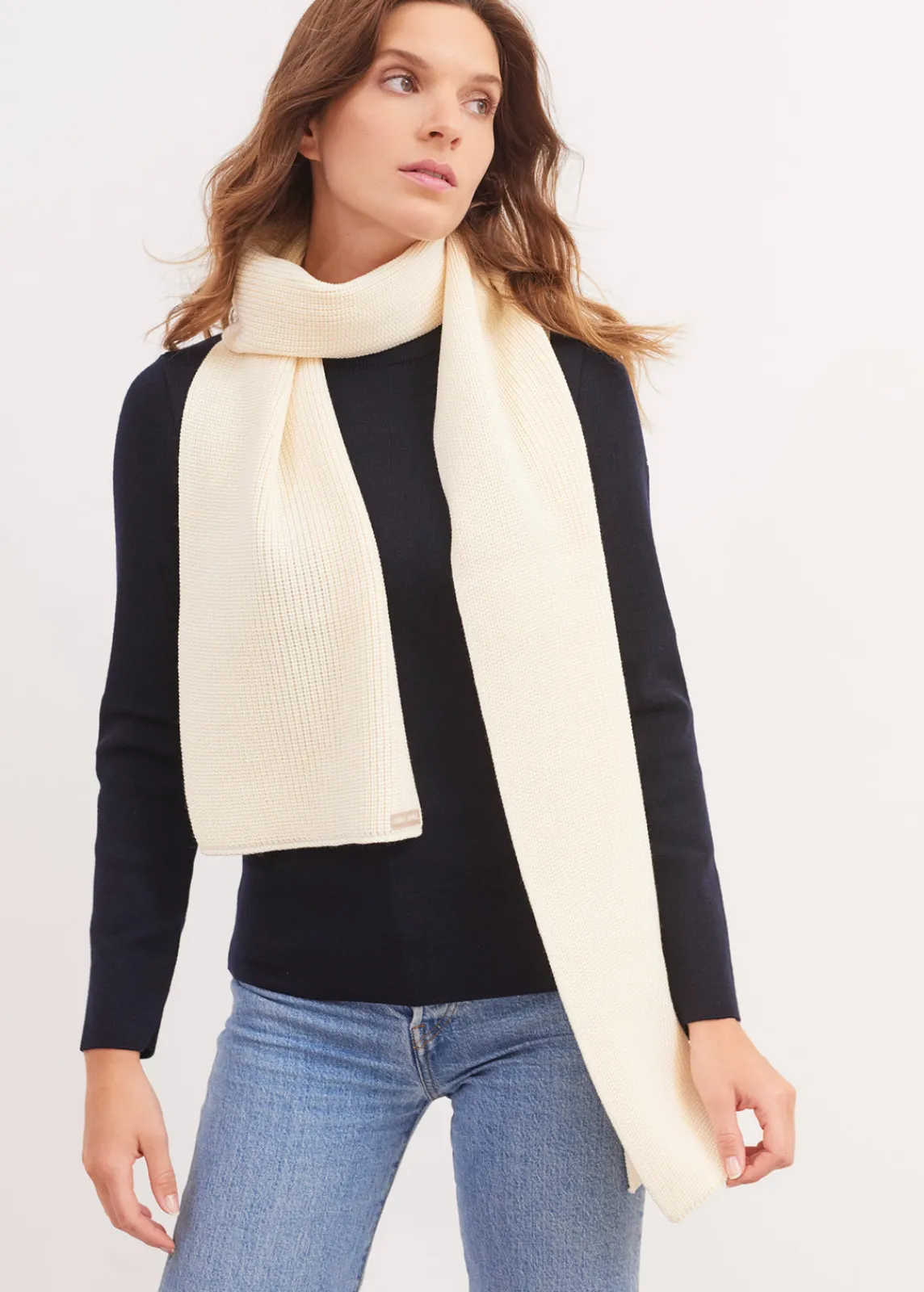 Saint James Accessories*Canoe scarf Ecume