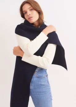 Saint James Scarves*Canoe scarf Navy