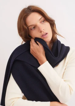 Saint James Accessories*Canoe scarf Navy