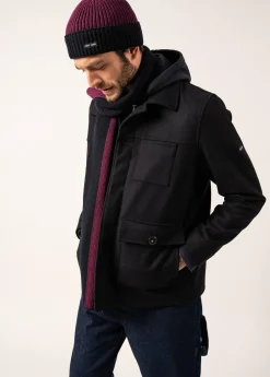 Saint James Hats & Beanies*Canot Two-tone Wool Beanie Prune/navy
