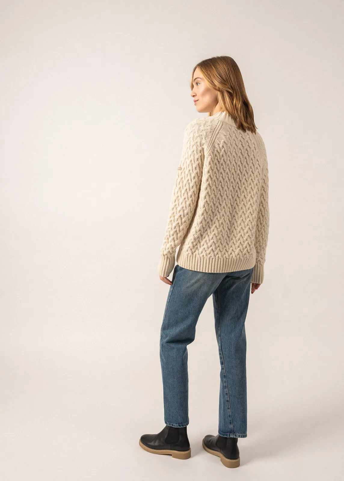 Saint James Jumpers, Cardigans, Jackets*Cardiff High Neck Jumper Ecume