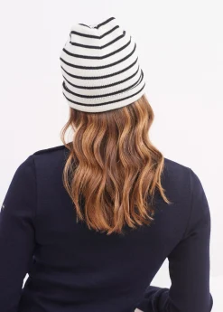 Saint James Accessories*Cartier striped sailor hat Ecume/navy