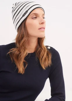Saint James Hats & Beanies*Cartier striped sailor hat Ecume/navy