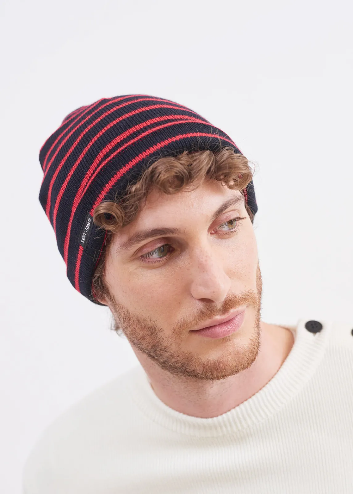 Saint James Hats & Beanies*Cartier striped sailor hat Navy/tulipe