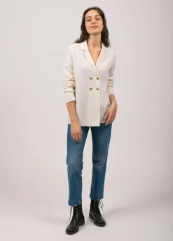 Saint James Shell Jackets & Raincoats*Charente wool blazer Blanc