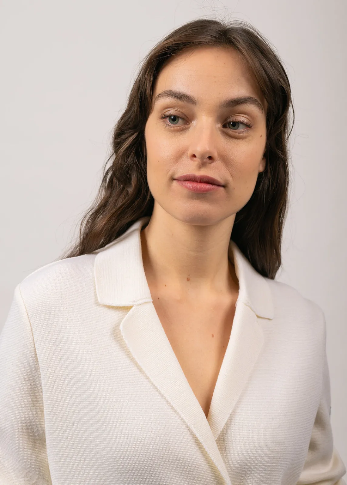 Saint James Jumpers, Cardigans, Jackets*Charente wool blazer Blanc
