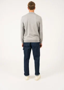 Saint James Jumpers & Cardigans*Colorado zipped cardigan Gris/navy