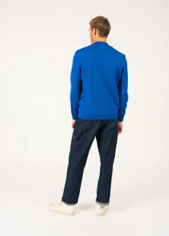Saint James Jumpers & Cardigans*Colorado zipped cardigan Gitane/navy