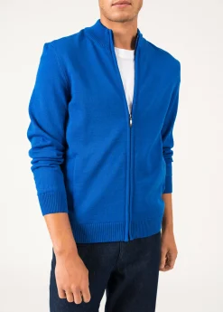 Saint James Jumpers & Cardigans*Colorado zipped cardigan Gitane/navy