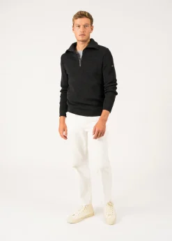 Saint James Jumpers & Cardigans*Cotentin trucker-style neck jumper Anthracite