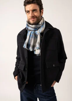 Saint James Accessories*Cotton and Wool Scarf Oxygene/ecume