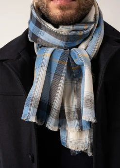 Saint James Accessories*Cotton and Wool Scarf Oxygene/ecume