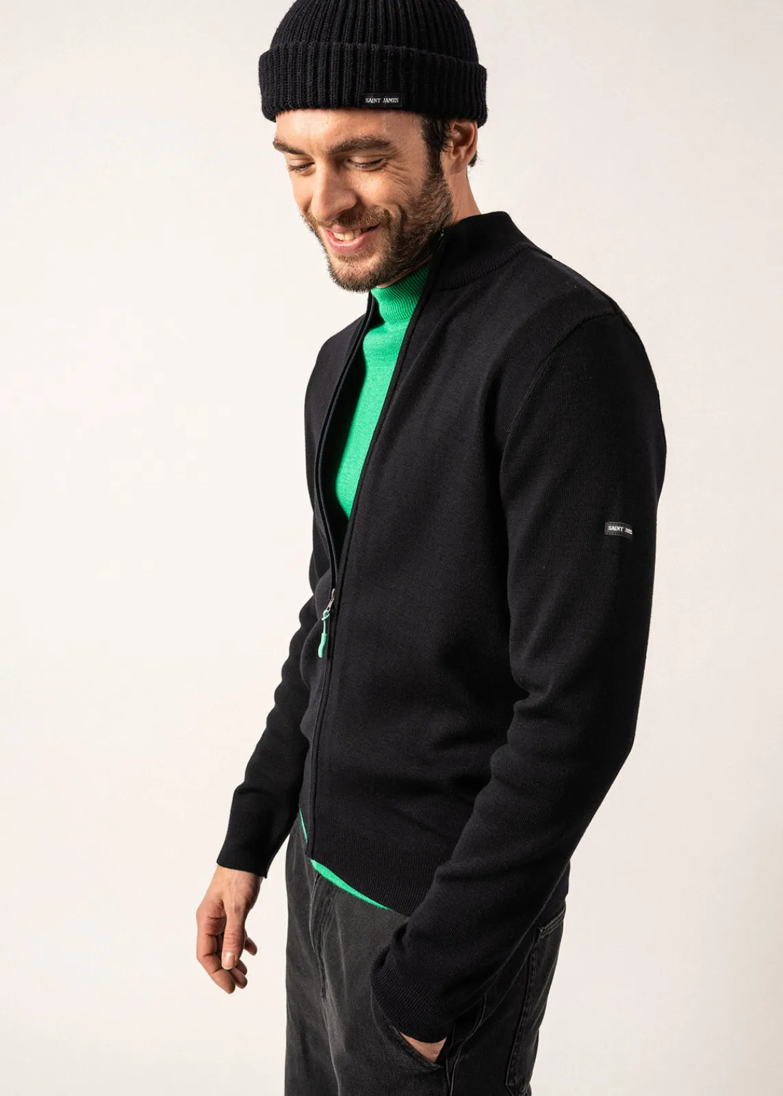 Saint James Jumpers & Cardigans*Creggan cardigan Navy/trefle