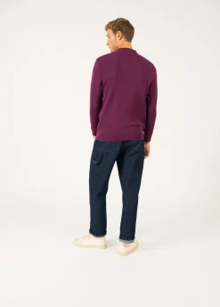 Saint James Jumpers & Cardigans*Crossley jumper Prune/navy