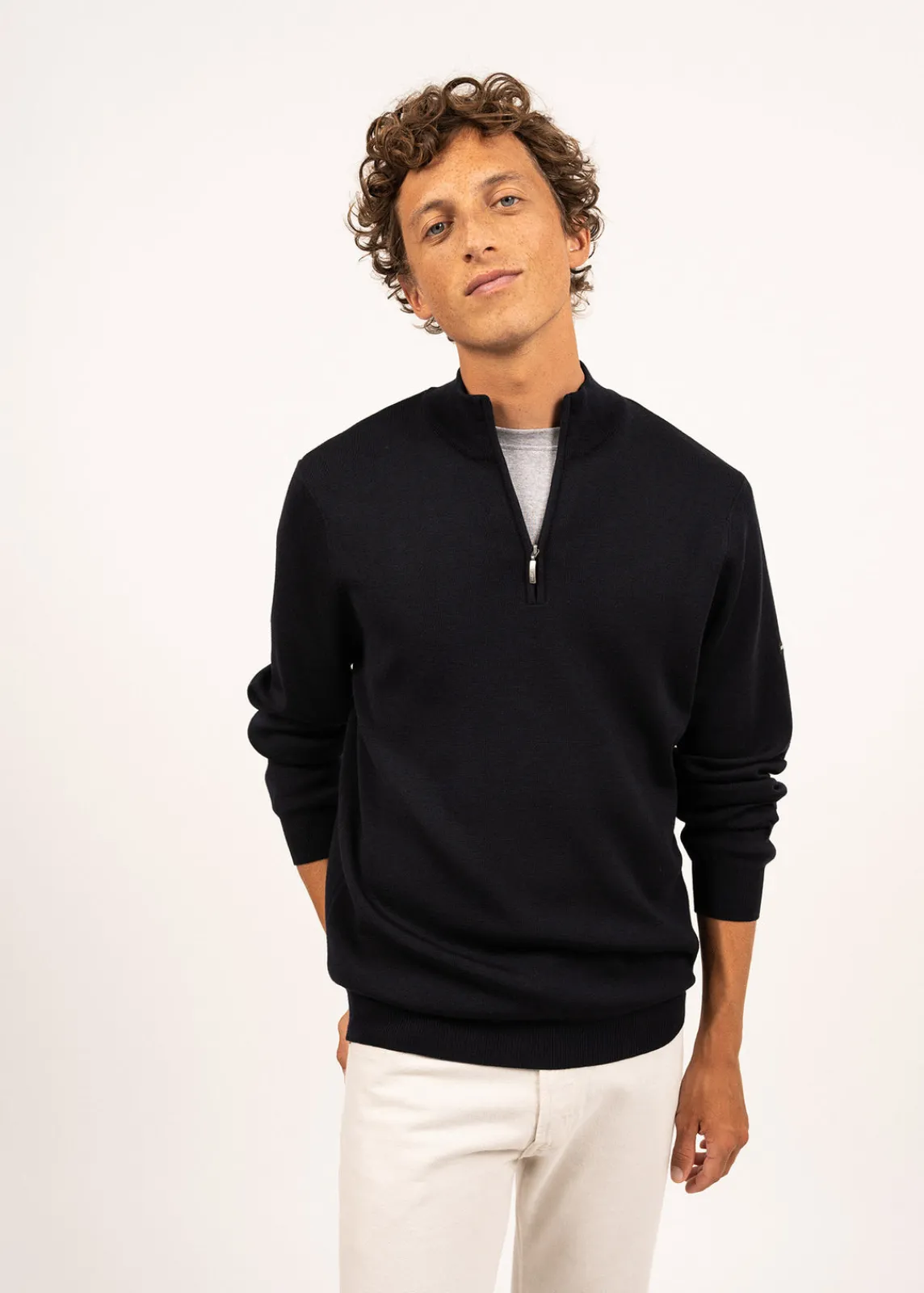 Saint James Jumpers & Cardigans*Crossley jumper Navy/gris