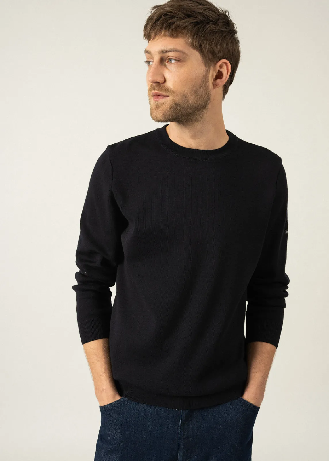 Saint James Jumpers & Cardigans*Cruiser round neck jumper Navy