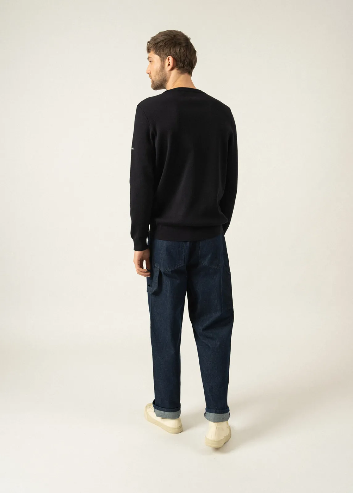 Saint James Jumpers & Cardigans*Cruiser round neck jumper Navy