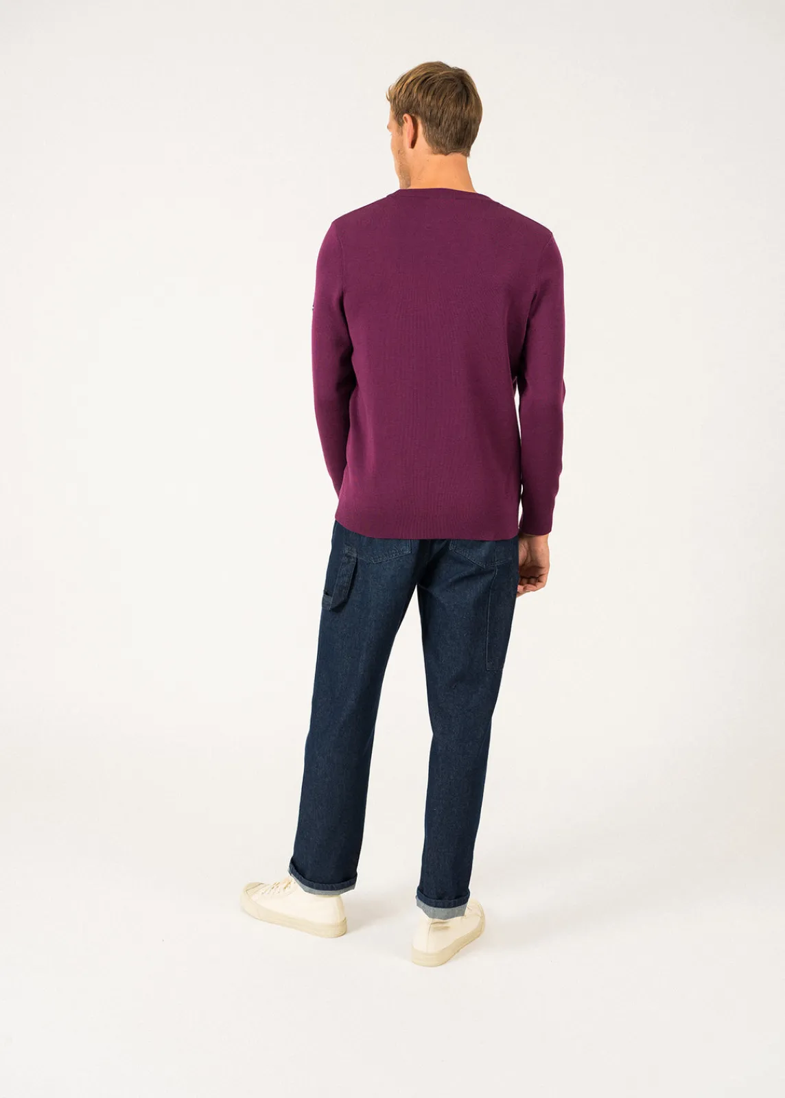 Saint James Jumpers & Cardigans*Cruiser round neck jumper Prune