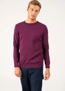 Saint James Jumpers & Cardigans*Cruiser round neck jumper Prune
