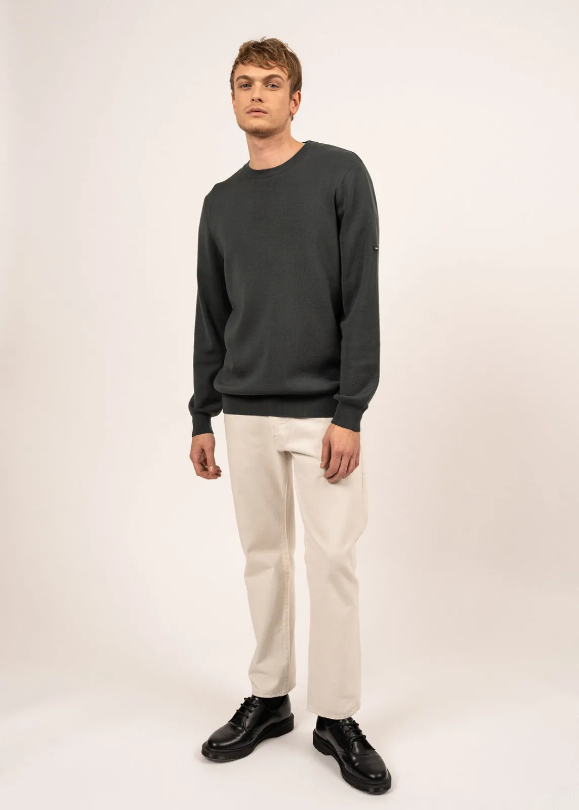 Saint James Jumpers & Cardigans*Cruiser round neck jumper Vegetal