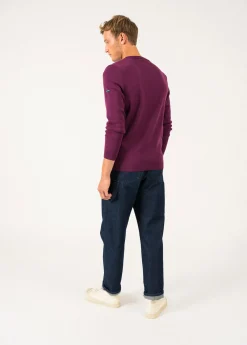 Saint James Jumpers & Cardigans*Cuirassé V neck jumper Prune
