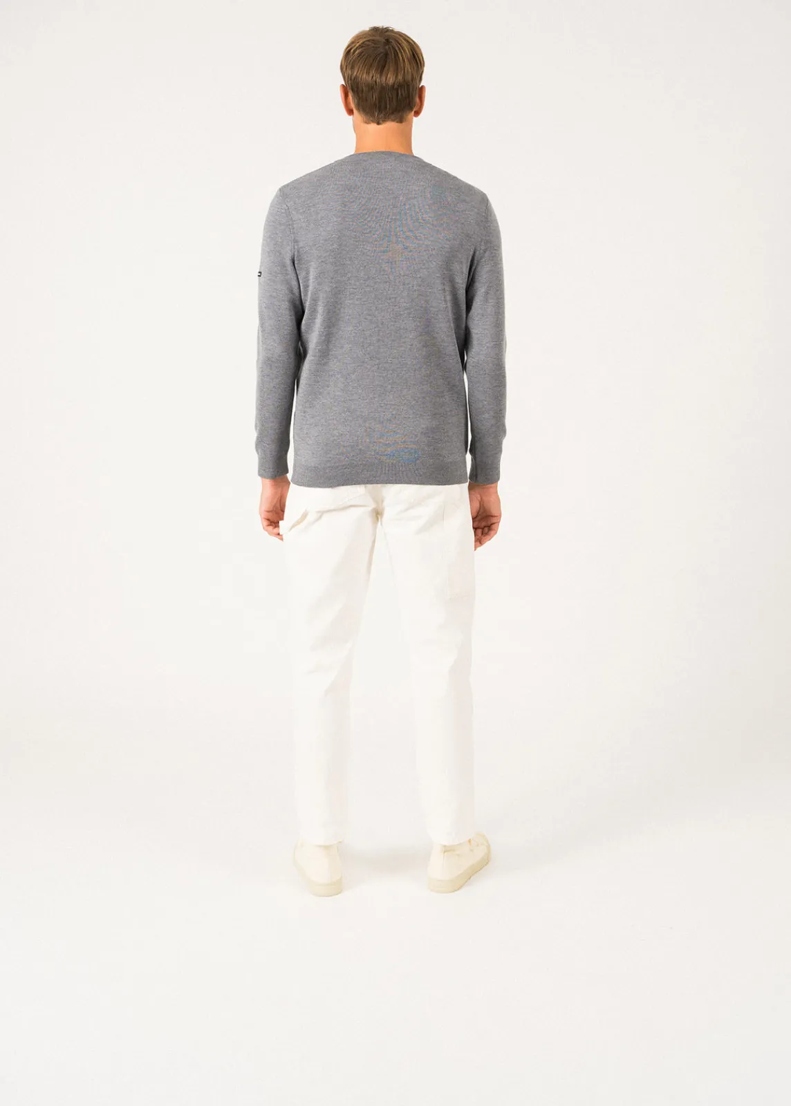 Saint James Jumpers & Cardigans*Cuirassé V neck jumper Gris