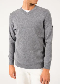 Saint James Jumpers & Cardigans*Cuirassé V neck jumper Gris