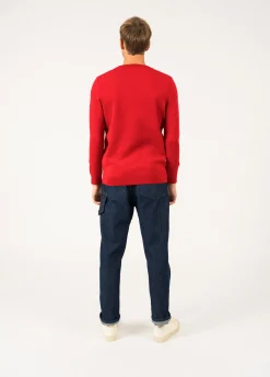 Saint James Jumpers & Cardigans*Cuirassé V neck jumper Rouge