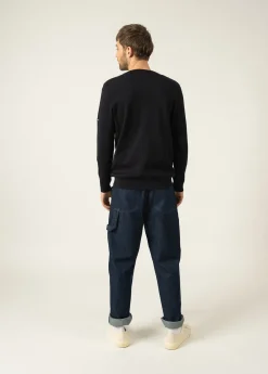 Saint James Jumpers & Cardigans*Cuirasse V neck jumper Navy