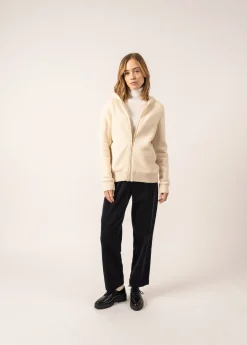 Saint James Jumpers, Cardigans, Jackets*Dublin Hooded Cardigan Ecume