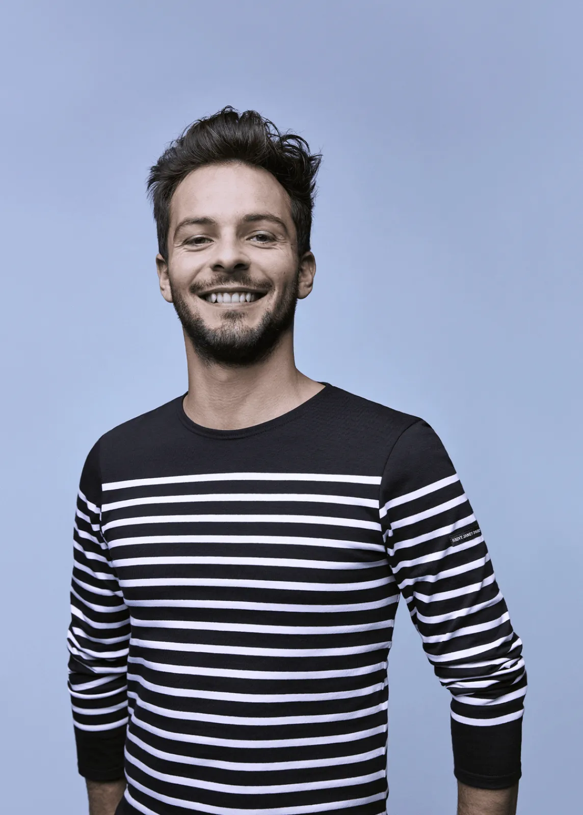 Saint James Sailor Striped Shirts|Sailor Striped Shirts*Duel au Soleil sailor striped shirt Noir/neige