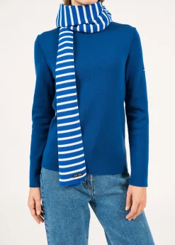 Saint James Scarves*Duguay striped scarf Gitane/ecume