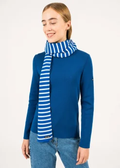 Saint James Accessories*Duguay striped scarf Gitane/ecume