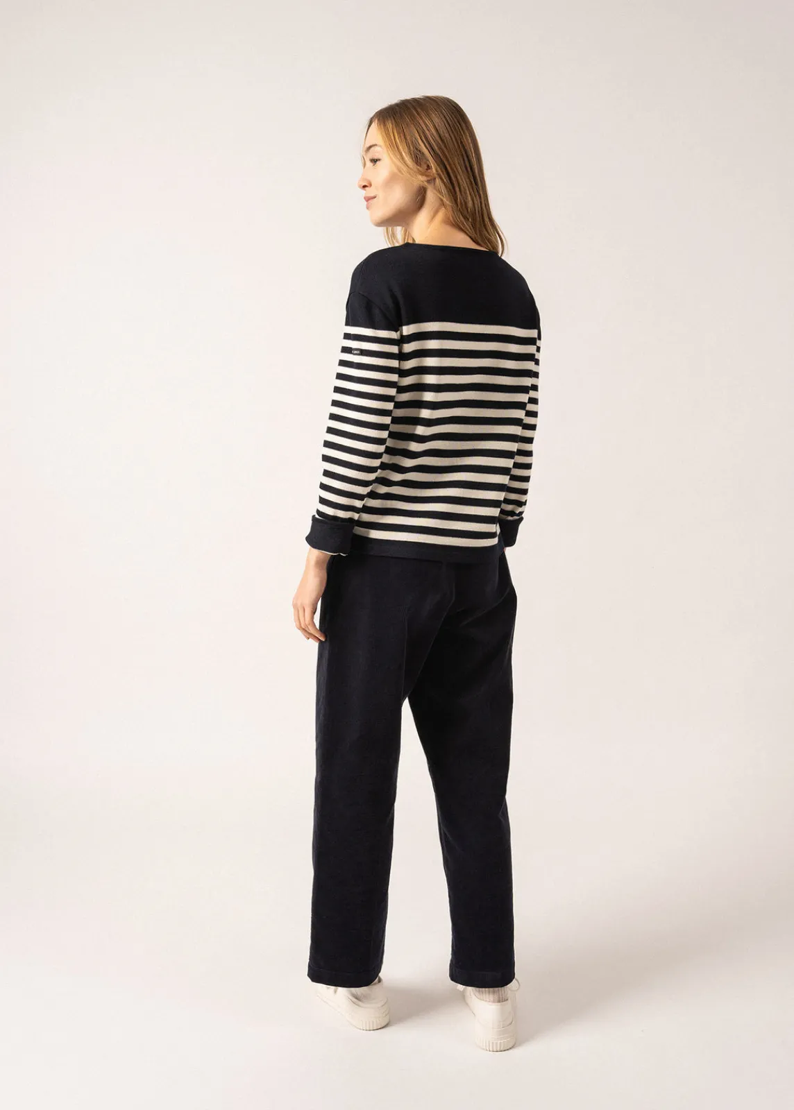 Saint James Jumpers, Cardigans, Jackets*Ecrins Striped Jumper Navy/ecume