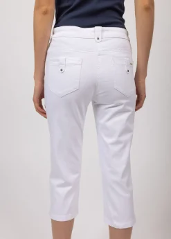 Saint James Trousers & Shorts*Elodie three quarters pants Blanc