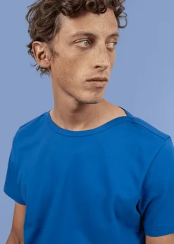 Saint James Polos & T-shirts*Epaule Tattoo cotton t-shirt Bleu