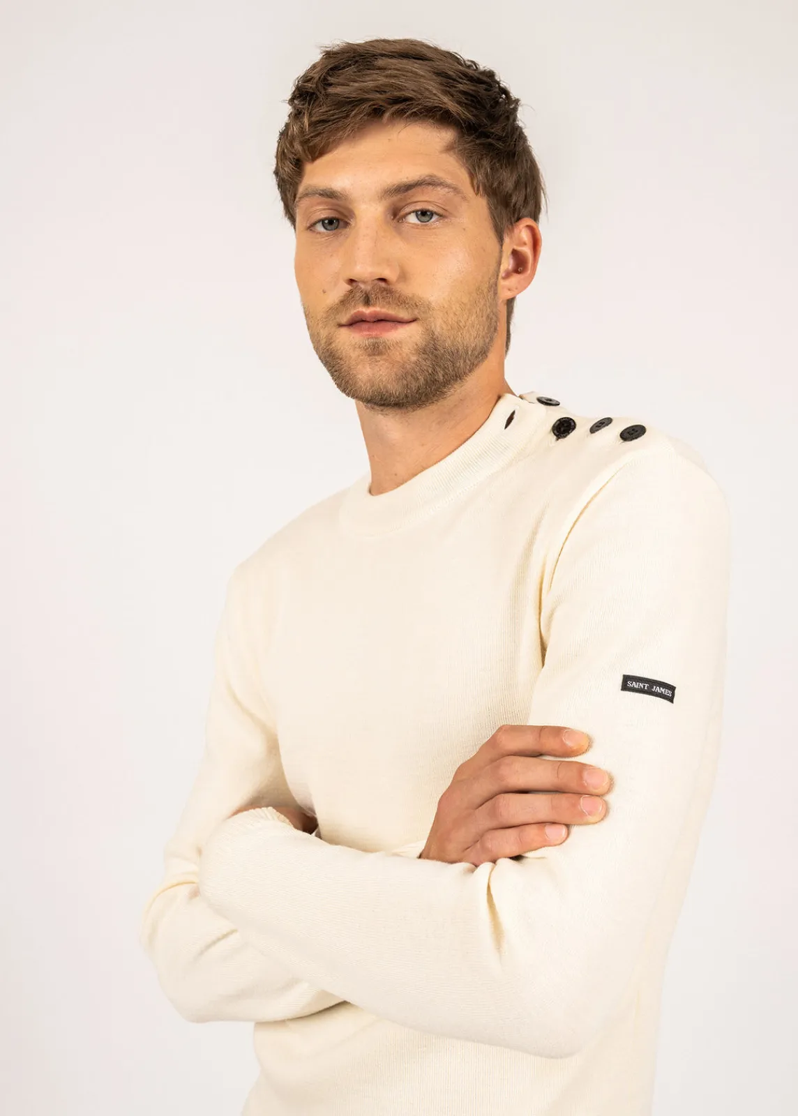 Saint James Sailor Jumpers|Sailor Jumpers*Estran wool sailor jumper Ecume