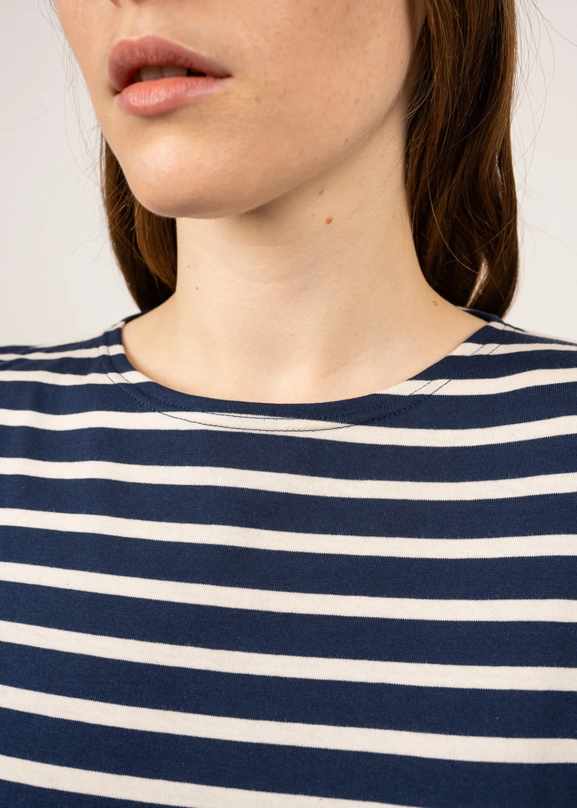 Saint James Sailor Striped Shirts*Etrille short sleeve striped sailor shirt Marine/ecru