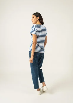 Saint James Sailor Striped Shirts*Etrille short sleeve striped sailor shirt Neige/gitane