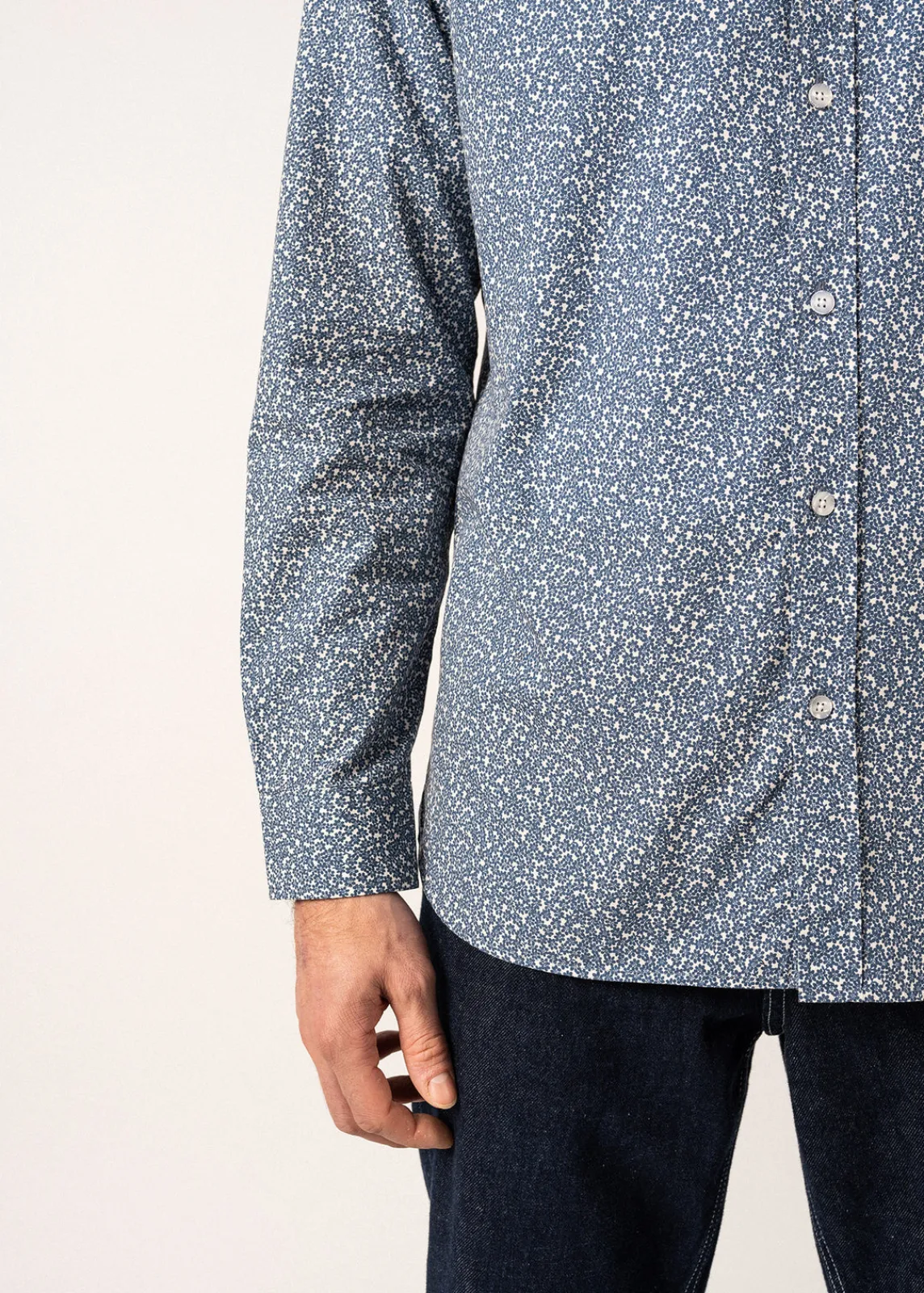 Saint James Shirts*Flavien Floral Patterned Shirt Cooperjean/ecume