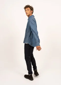 Saint James Shirts*Frederic long sleeve shirt Chambray