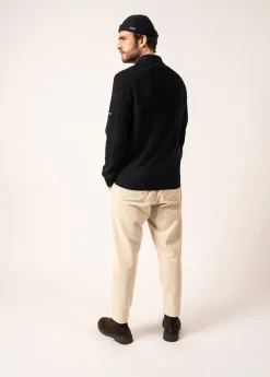 Saint James Jumpers & Cardigans*Fribourg Polo-collar Jumper Navy