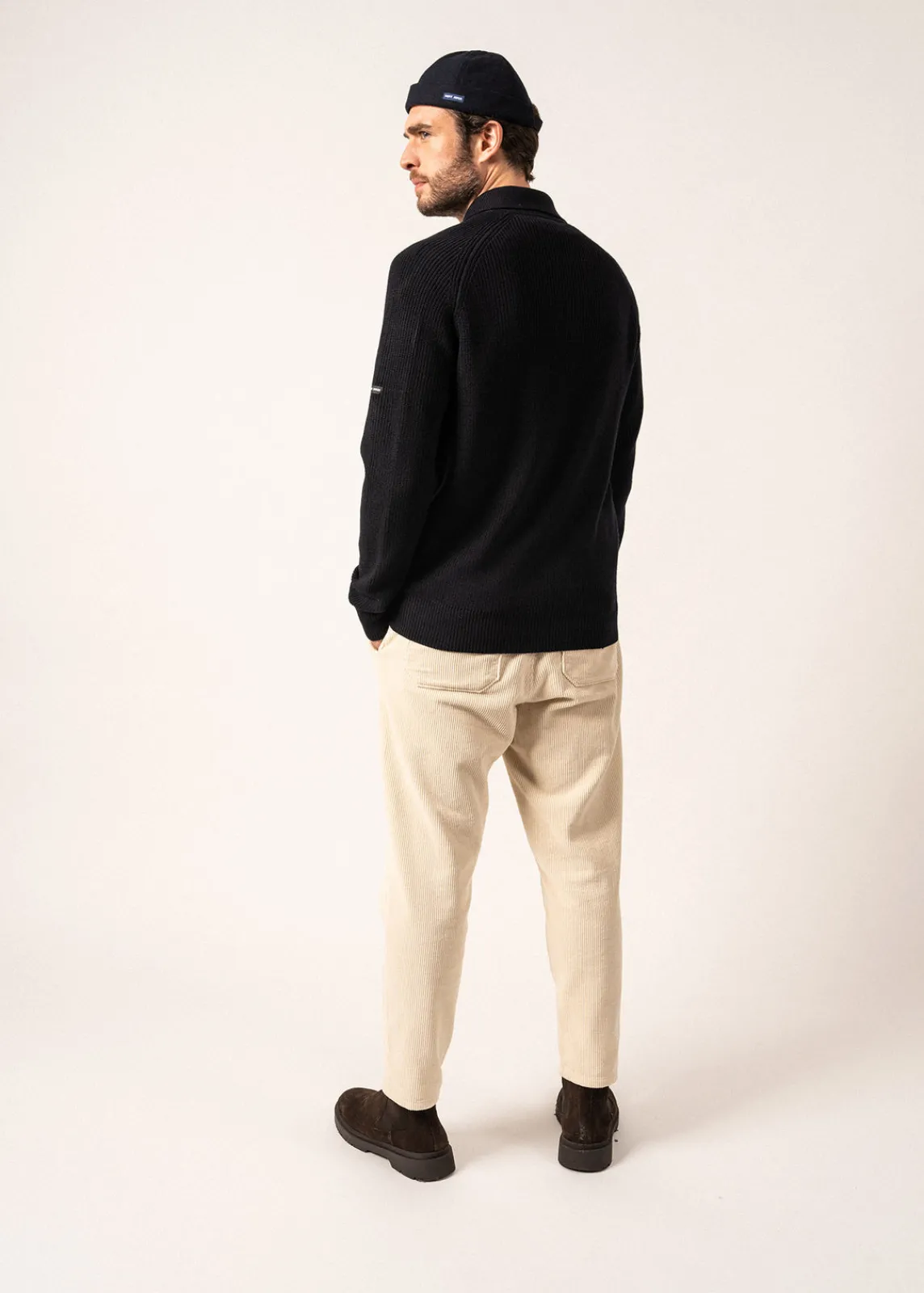 Saint James Jumpers & Cardigans*Fribourg Polo-collar Jumper Navy