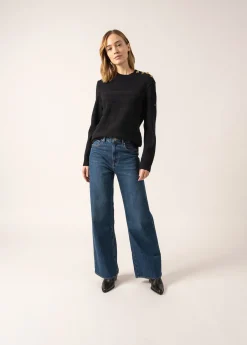 Saint James Sailor Jumpers|Sailor Jumpers*Gala Striped Sailor-inspired Jumper Navy/navy