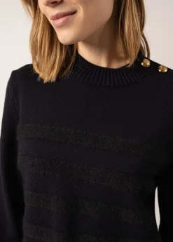 Saint James Sailor Jumpers|Sailor Jumpers*Gala Striped Sailor-inspired Jumper Navy/navy