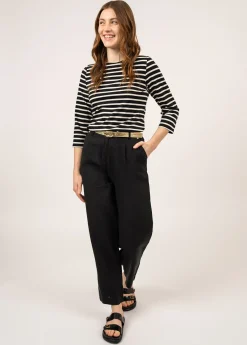 Saint James Sailor Striped Shirts*Galathée striped sailor shirt Noir/ecru