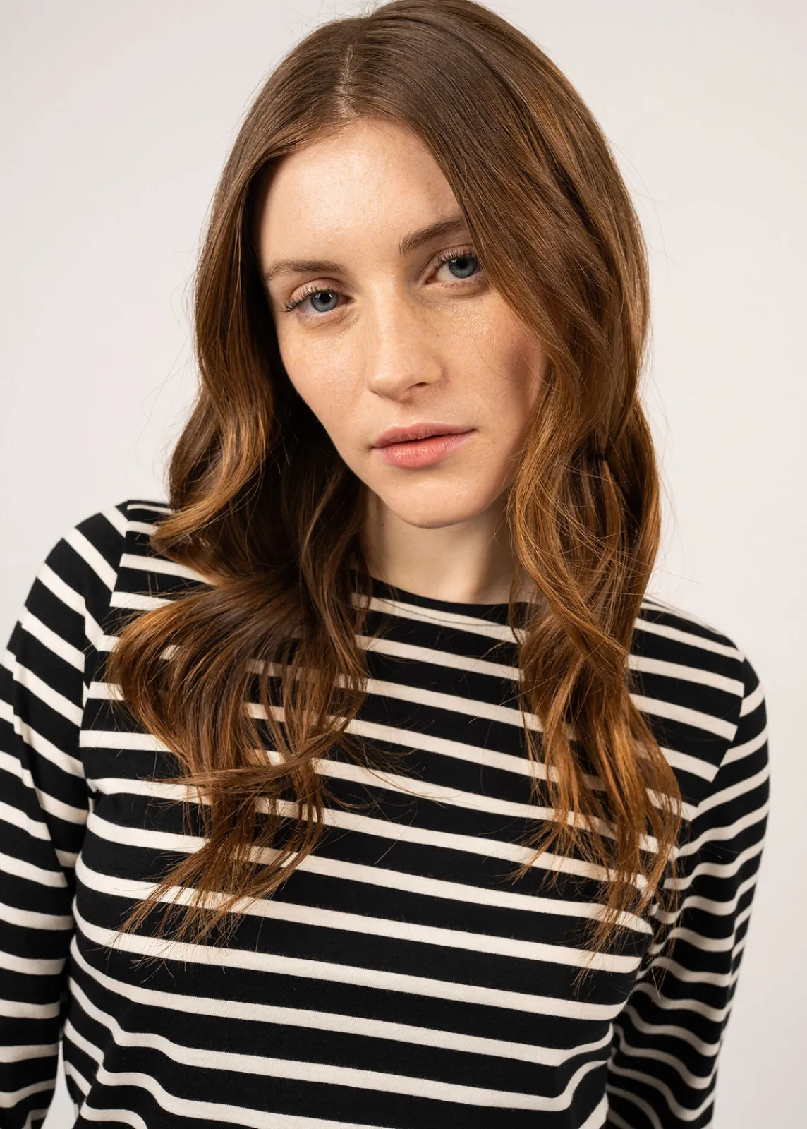 Saint James Sailor Striped Shirts*Galathée striped sailor shirt Noir/ecru