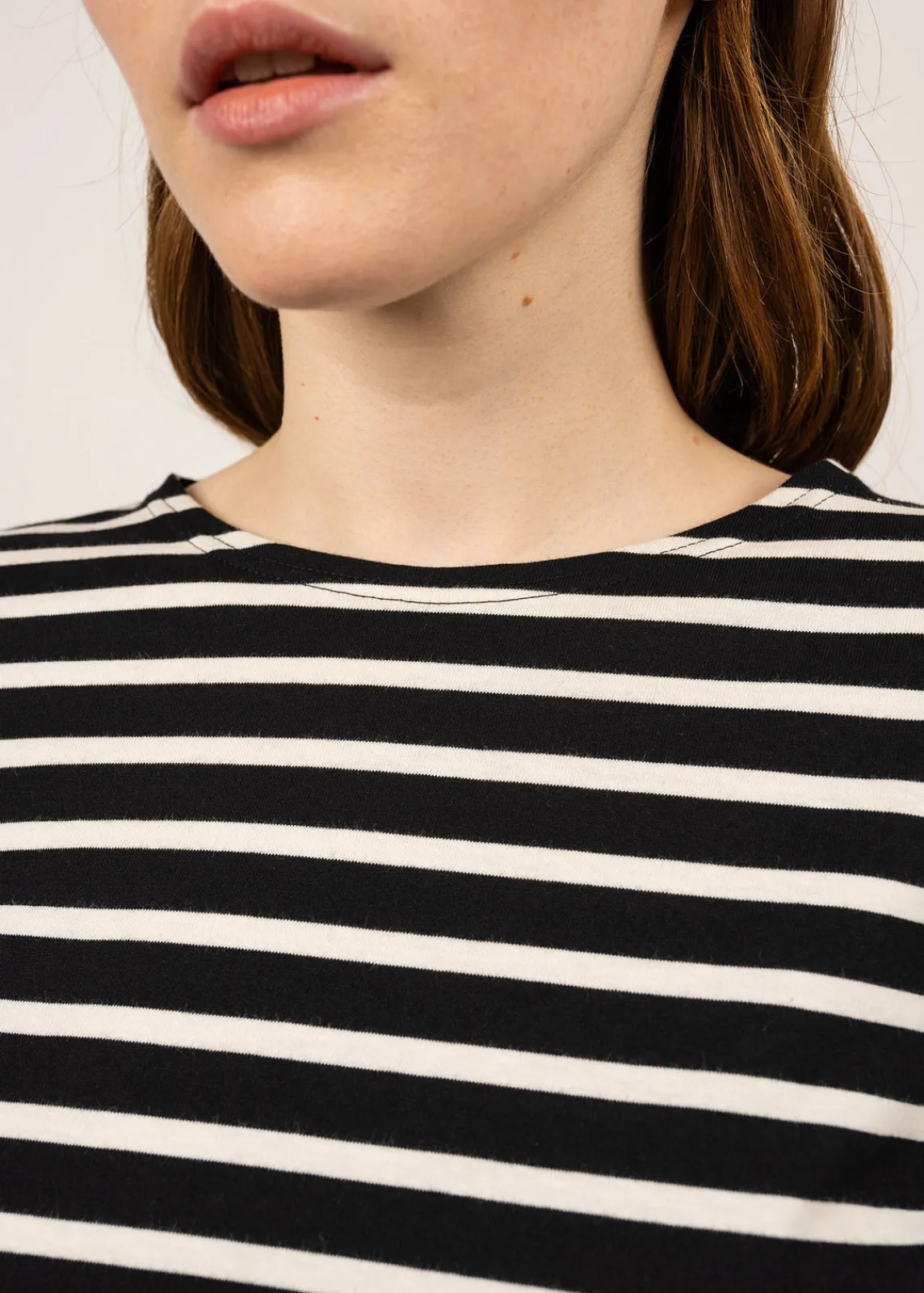 Saint James Sailor Striped Shirts*Galathée striped sailor shirt Noir/ecru