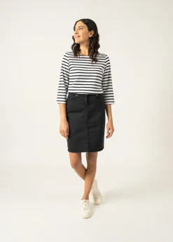 Saint James Sailor Striped Shirts*Galathée striped sailor shirt Neige/noir