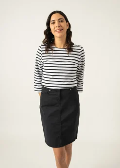 Saint James Sailor Striped Shirts*Galathée striped sailor shirt Neige/noir
